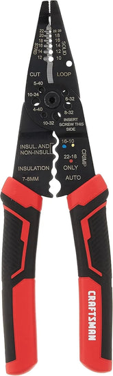 CRAFTSMAN CMHT81714 8" WIRE STRIPPER, CUTTER, CRIMPER