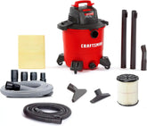 CRAFTSMAN CMXEVBE17590 9 Gallon 4.25 Peak HP Wet Dry Vac, Portable Shop Vacuum Wet and Dry with Filter, Dust Bag, Standard Hose, Pro Hose and Attachments for Home, Garage and Automotive Cleaning