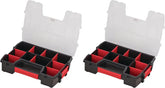 CRAFTSMAN Small Storage Organizer, 10 Compartment, Plastic (CMST14021) (Pack of 2)