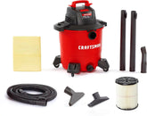 CRAFTSMAN CMXEVBE17590 9 Gallon 4.25 Peak HP Wet Dry Shop Vacuum | General Purpose Wet and Dry Vac with Filter, Dust Bag, Hose and Attachments for Home, Garage and Automotive Cleaning