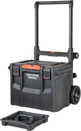 CRAFTSMAN VERSASTACK XL Tool Box with Wheels, Waterproof, Stackable System, Portable Rolling Storage for Indoor/Outdoor Use, 22.5 Inch (CMST21445)