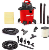 CRAFTSMAN CMXEVBE18690 9 Gallon 4.25 Peak HP Wet Dry Vac, Portable Shop Vacuum Wet and Dry with Filter, Dust Bag, Hose, Car Cleaning Kit and Attachments for Home, Garage and Automotive Cleaning