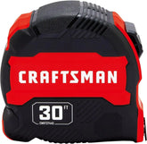 CRAFTSMAN 30-ft Tape Measure with Fraction Markings, Retractable (CMHT37445S) (Pack of 6)