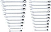 CRAFTSMAN Ratchet Wrenches Set, 20 Pc, 90 Tooth SAE/Metric Ratcheting Wrench Set with Case, 4 Degree Arc Swing (CMMT87220)