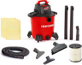 CRAFTSMAN CMXEVBE18590 9 Gallon 4.25 Peak HP Wet Dry Vac, Portable Shop Vacuum Wet and Dry with Filter, 3 Dust Bags, Hose, Floor Brush and Attachments for Home, Garage and Automotive Cleaning