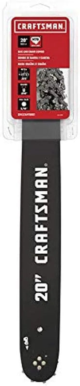 CRAFTSMAN CMXGZAM700121 Replacement Chainsaw Bar and Chain Set, Fits Various Husqvarna, John Deere, and Other Top Models, 20-Inch
