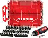 CRAFTSMAN RATCHETING SCREWDRIVER, 44PC (CMHT68017), Red