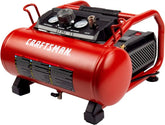 Craftsman 3 Gallon Hot Dog Air Compressor, Oil-Free 155 PSI | 155 PSI Max Pressure & 2.6 CFM @ 90 PSI, Oil-free Pump Cuts Maintenance, Portable & Durable, Lightweight 36LBS