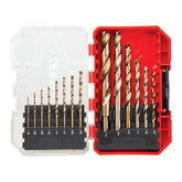 CRAFTSMAN 14-Piece Gold Oxide Drill Bit Set for Wood, Plastic, or Metal (CMAM2214)