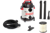 CRAFTSMAN CMXEVBE17155 10 Gallon 6.0 Peak HP Stainless Steel Wet Dry Vac