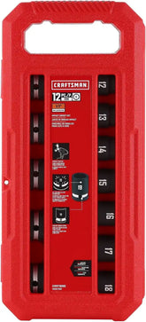 CRAFTSMAN 12 pc 1/2 in MM Shallow Impact Socket Set (CMMT16885)