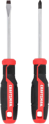 CRAFTSMAN 2 Pc Screwdriver Set, Phillips Screwdriver #2 and 1/4 In Flathead (CMHT65133)