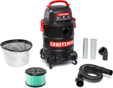 CRAFTSMAN CMXEVBE17050 5 Gallon 7.8 Amp Ash and Grilling Vacuum | Portable Dry Only Shop Vacuum with Drum Filter, Cartridge Filter, Hose and Attachments for Cool/Dry Ash Cleaning