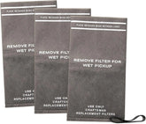CRAFTSMAN CMXZVBE38737 Genuine 2.5 Gal. Wet Dry Vac Filter Bags with Band | For General Debris, Fits Most CRAFTSMAN 2 to 2.5 Gallon Shop Vacuums and Powerhead Bucket Vac, 3-Pack
