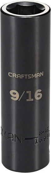CRAFTSMAN Deep Impact Socket, SAE, 1/2-Inch Drive, 9/16-Inch (CMMT15998)