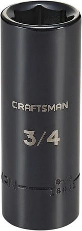 CRAFTSMAN Deep Impact Socket, SAE, 1/2-Inch Drive, 3/4-Inch (CMMT16061)