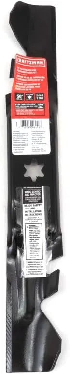 Craftsman CMXGZAM110178 50-Inch Mulching and Side Discharging Lawn Mower Blade Set OE# 05052-X, Black