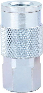 CRAFTSMAN 1/4-in Steel NPT Female Coupler for Air Hose Fittings, Quick Connector Coupler, Industrial Interchange