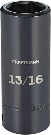 CRAFTSMAN Deep Impact Socket, SAE, 1/2-Inch Drive, 13/16-Inch (CMMT16062)