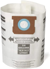 CRAFTSMAN CMXZVBE38767 5-8 Gal. Wet Dry Shop Vacuum Dust Collection Bags | For General Debris, Fits Most 5 to 8 Gallon Shop Vacuums, Collects Dry Only Debris, Reduces Cleanup Time, 3-Pack