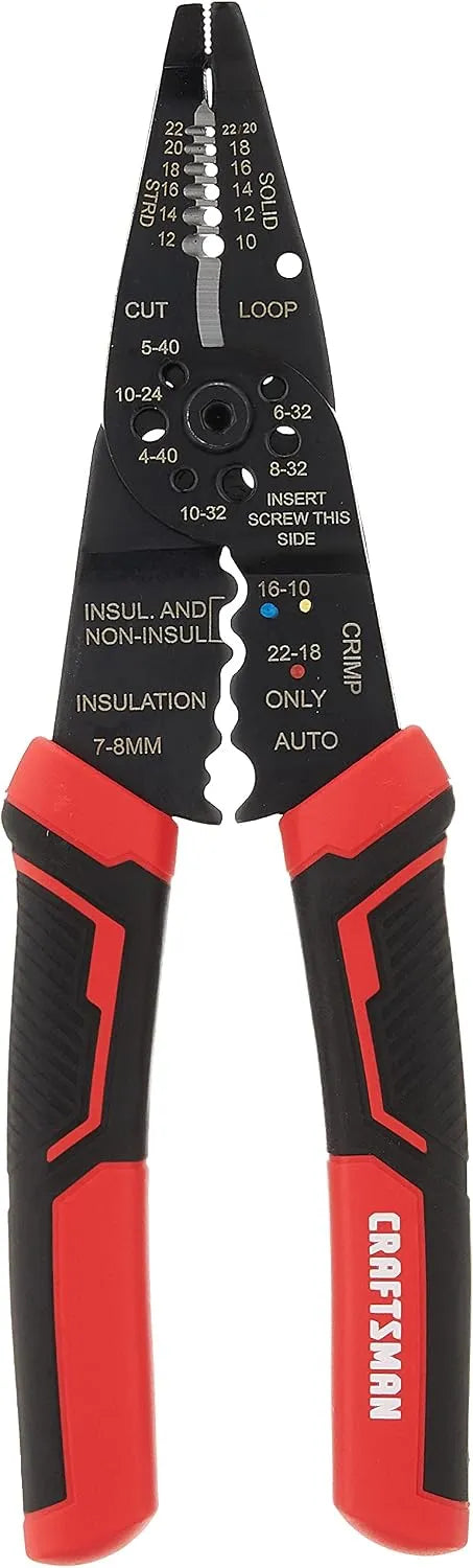 CRAFTSMAN CMHT81714 8" WIRE STRIPPER, CUTTER, CRIMPER