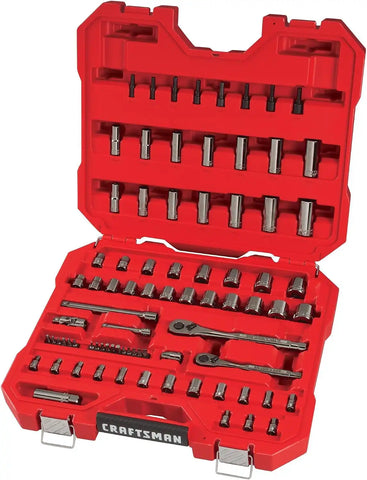 CRAFTSMAN Mechanics Tool Set, 1/4" & 3/8" Drive, SAE/Metric, 81 Piece (CMMT82335L)