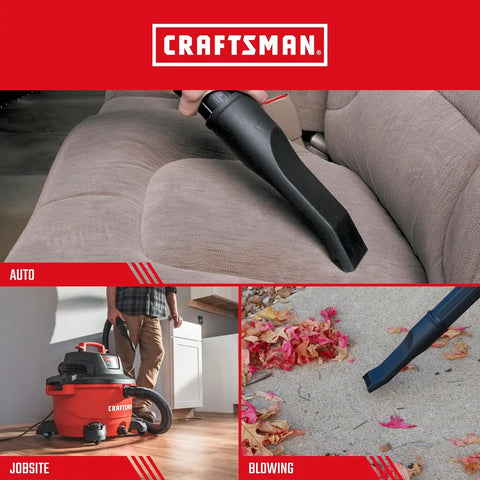 CRAFTSMAN CMXZVBE38620 2-1/2 in. Car Nozzle Wet Dry Shop Vacuum Attachment | Industrial-Grade Shop Vacuum Accessory for Deep Automotive Cleaning, Fits 2-1/2 in. Hose Diameter