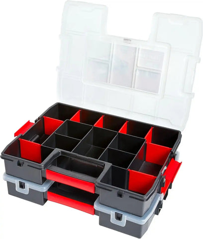 CRAFTSMAN Tool Organizer, 2-Packs with 14-Compartments, Lid Includes Secure Latch (CMST60944M)