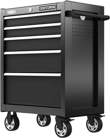 CRAFTSMAN S2000 26IN 5-DRAWER CABINET W/TRAY & HOLDER BK (CMST32752BK)