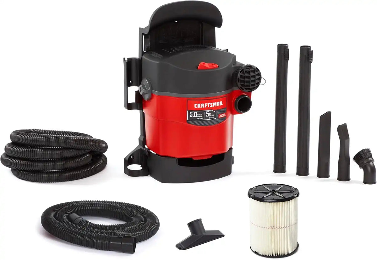 CRAFTSMAN CMXEVBE17925 5 Gallon 5.0 Peak HP Wet Dry Shop Vacuum