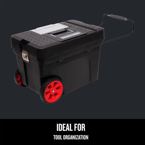 CRAFTSMAN Rolling Tool Box with Wheels, Includes Organizers and Trays, Heavy Duty Plastic, Lockable, 15.2 Inch (CMST33026)