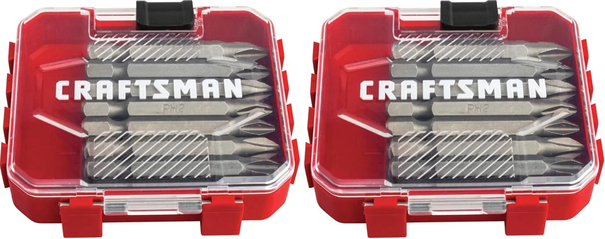CRAFTSMAN Phillips Screwdriver Bit Set, 2-Inch, 15-Piece (CMAF122PH215) (Pack of 2)