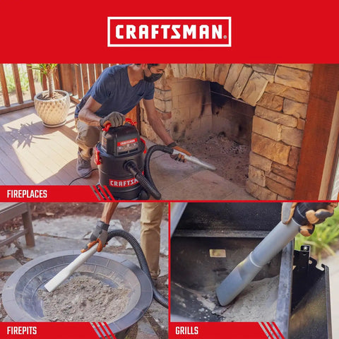 CRAFTSMAN CMXZVBE38810 Genuine 5 Gal. Grill & Ash Vacuum Drum Filter | For Cold Ash, Dry Only Micro Cloth Filter, fits 5 Gallon CRAFTSMAN Ash Vac, CMXEVBE17050