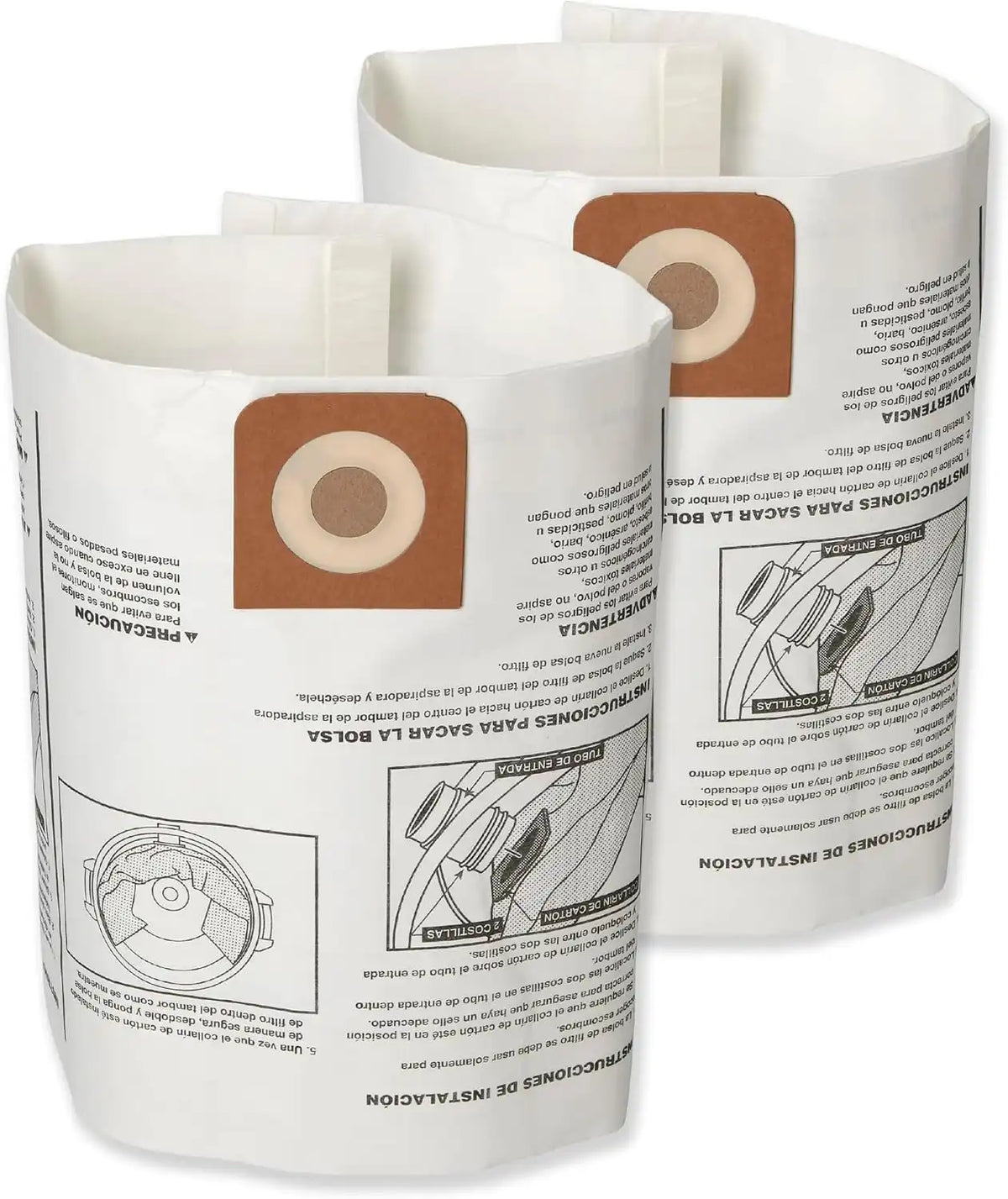 CRAFTSMAN CMXZVBE38750 Genuine 16-20 Gal. Wet Dry Vac Dust Collection Bags | For Fine Dust, Fits Most 16 and 20 Gallon CRAFTSMAN Shop Vacuums, Collects Dry Fine Debris, Reduces Cleanup Time, 2-Pack