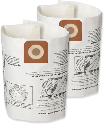 CRAFTSMAN CMXZVBE38750 Genuine 16-20 Gal. Wet Dry Vac Dust Collection Bags | For Fine Dust, Fits Most 16 and 20 Gallon CRAFTSMAN Shop Vacuums, Collects Dry Fine Debris, Reduces Cleanup Time, 2-Pack