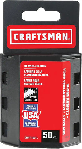 CRAFTSMAN Utility Knife Blades, Carbon Steel, 3/4 Inch, 5 Pack (CMHT11937)