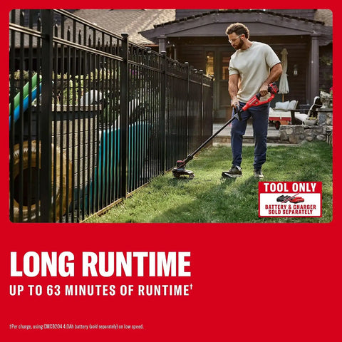 CRAFTSMAN V20 2 in 1 String Trimmer and Lawn Edger, 13 in. Cordless Weed Eater with Up to 63 Minutes Runtime, Easy Handling, Tool Only (CMCST901B)