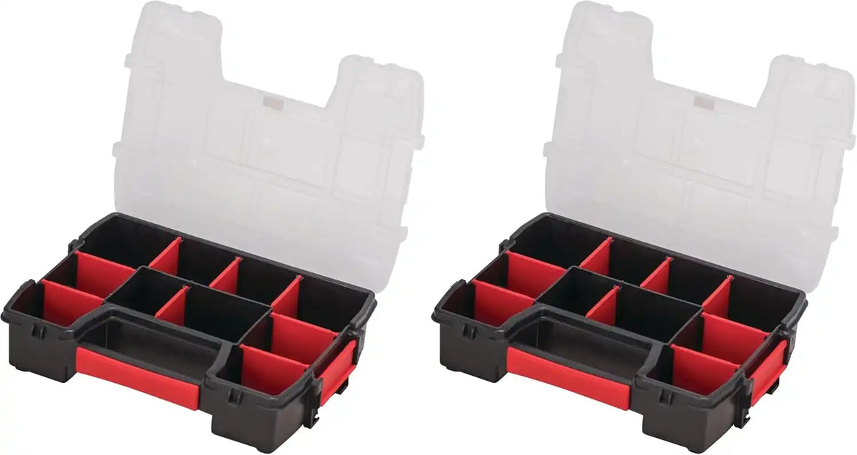 CRAFTSMAN Small Storage Organizer, 10 Compartment, Plastic (CMST14021) (Pack of 2)