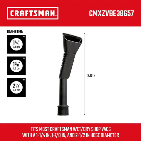 CRAFTSMAN CMXZVBE38657 1-1/4 in. to 2-1/2 in. Claw Nozzle Vac Attachment