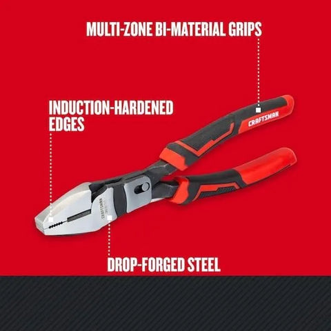 CRAFTSMAN Linesman Pliers, 8-Inch Compound Action (CMHT81717)