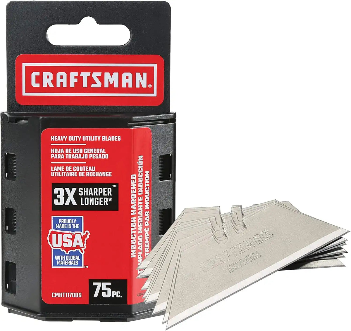 CRAFTSMAN Utility Knife Blades, 75 Pack (CMHT11700N)