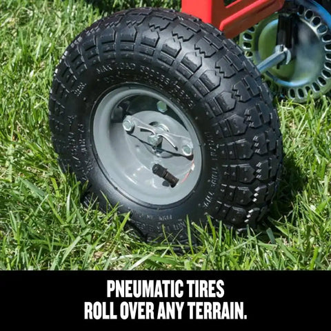 Craftsman Pull-Behind Lawn Broadcast Spreader for Seed, Fertilizer & Ice Melt, 110 lb Capacity with Universal Hitch, Made in USA