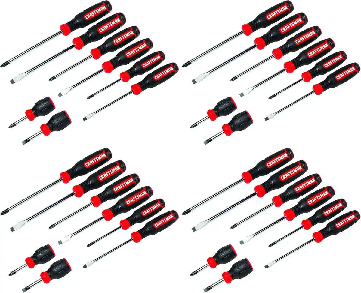 CRAFTSMAN Screwdriver Set,Bi-Material,8 Piece Set (CMHT65075N),(Pack of 4)