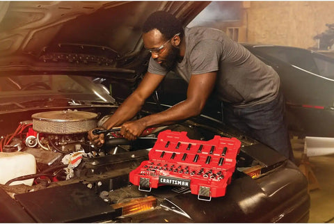 CRAFTSMAN 51-Piece Socket Set with Storage Case, SAE/Metric Mechanics Tool Set (CMMT82334L)