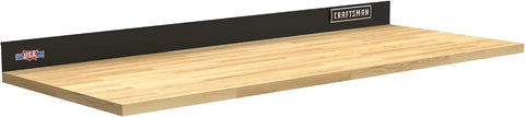 CRAFTSMAN Wood Top Work Surface with Steel Back Splash (CMST25302BK)