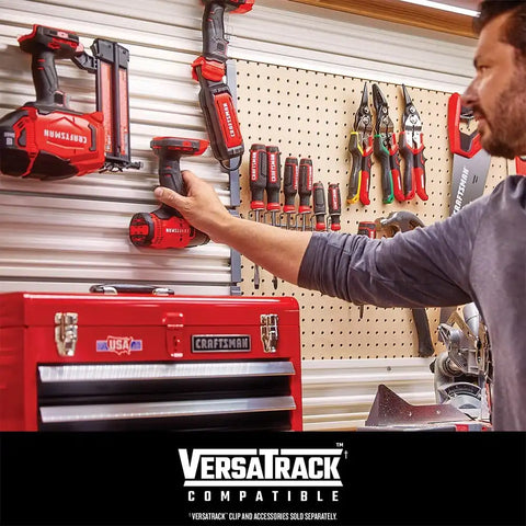 CRAFTSMAN 20V Battery and Charger Set, 2Ah and 4Ah Lithium Ion Batteries and Charger Kit (CMCB204-CKVA)