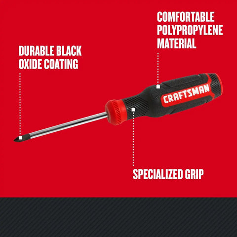 CRAFTSMAN Phillips Screwdriver, Bi-Material, PH #1 X 3 Inch (CMHT65052N)