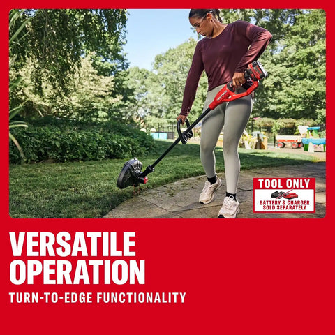 CRAFTSMAN V20 2 in 1 String Trimmer and Lawn Edger, 13 in. Cordless Weed Eater with Up to 63 Minutes Runtime, Easy Handling, Tool Only (CMCST901B)