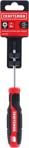 CRAFTSMAN Screwdriver PH1 x 3 in. Phillips Head, Comfort Grip, Magnetic Tip (CMHT65148)