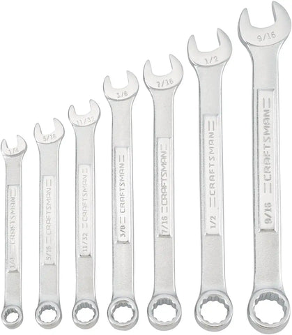 CRAFTSMAN SAE WRENCH SET IN POUCH, 7PC (CMMT21085)